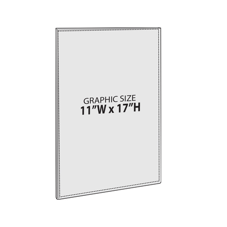 AZAR DISPLAYS 11"W x 17"H Sign w/ Adhesive Tape, PK10 122032